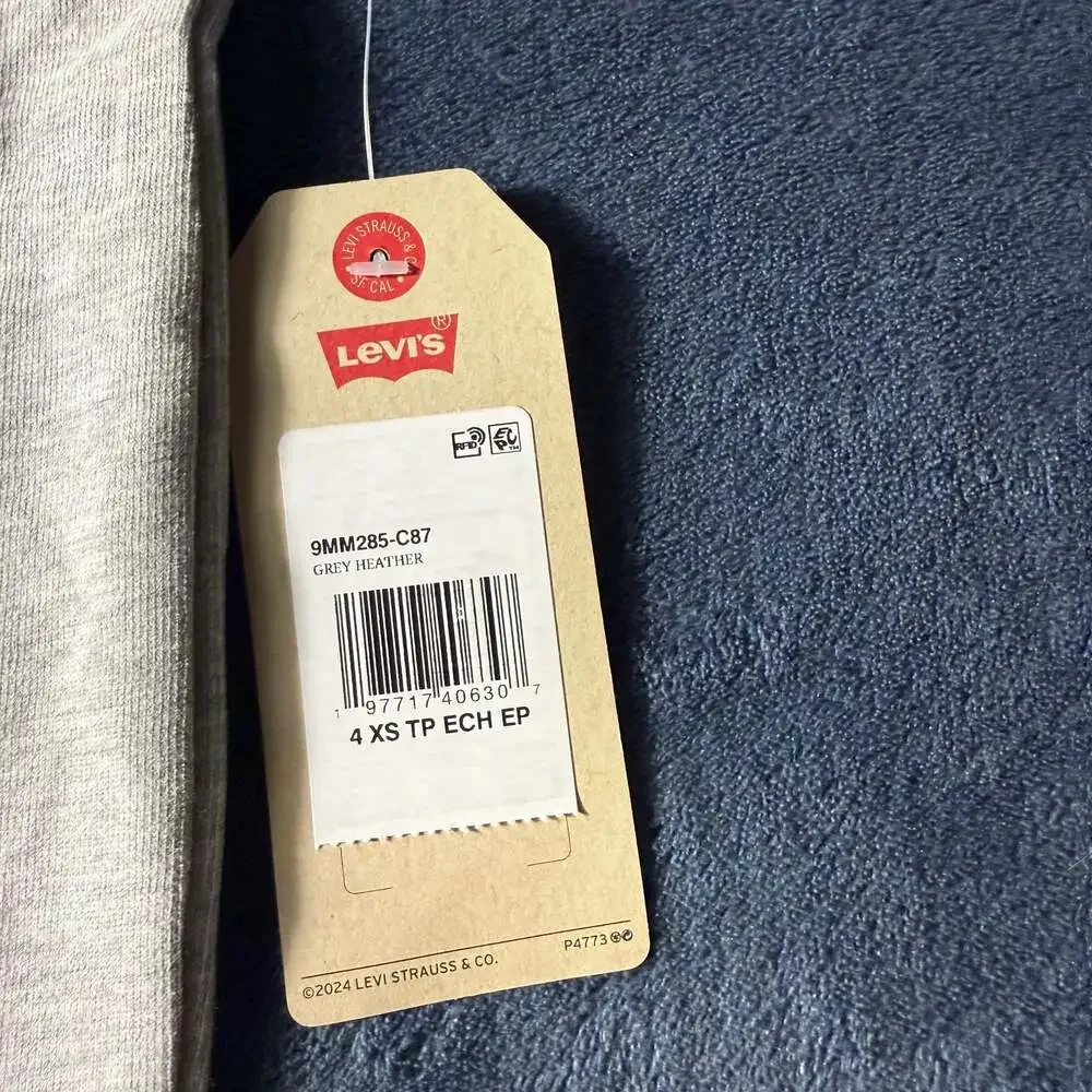Levi's Toddler Boys 73 Anchor Graphic Short Sleeve T-Shirt Size 4 XS Grey